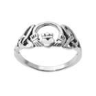 Journee Collection Sterling Silver Claddagh Ring, Women's, Size: 8, Grey