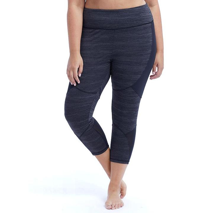 Plus Size Marika Geneva Shape Enhancing Capri Leggings, Women's, Size: 1xl, Black
