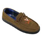 Men's Virginia Cavaliers Microsuede Moccasins, Size: 13, Brown