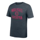 Men's Ohio State Buckeyes Charcoal Staple Tee, Size: Small, White