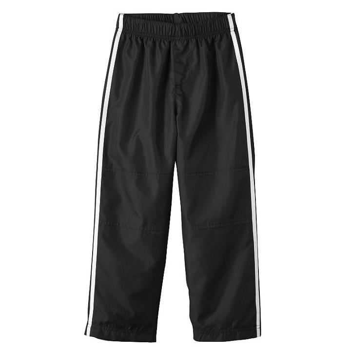Boys 4-7 French Toast Track Pants, Boy's, Size: 4, Black