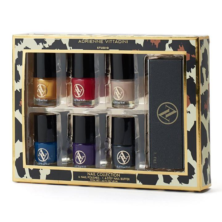 Adrienne Vittadini Studio 6-pc. Nail Polish Gift Set, Leopard