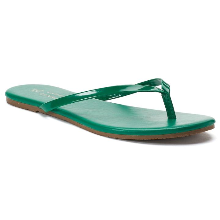 Lc Lauren Conrad Pixii Women's Flip Flops, Size: 9, Dark Green