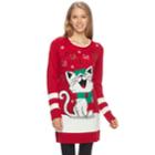 Juniors' It's Our Time Fa La La Kitty Christmas Tunic, Teens, Size: Large, Red Other