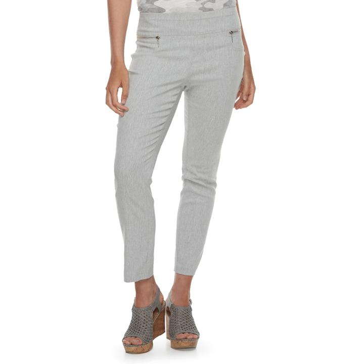 Juniors' Joe B Zipper Pocket Ankle Pants, Teens, Size: Xl, Light Grey