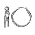 Napier Openwork Hoop Earrings, Women's, Silver