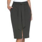 Women's Apt. 9&reg; Tie-front Midi Skirt, Size: 4, Green