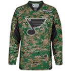 Men's Reebok St. Louis Blues Camo Jersey, Size: Large, Green
