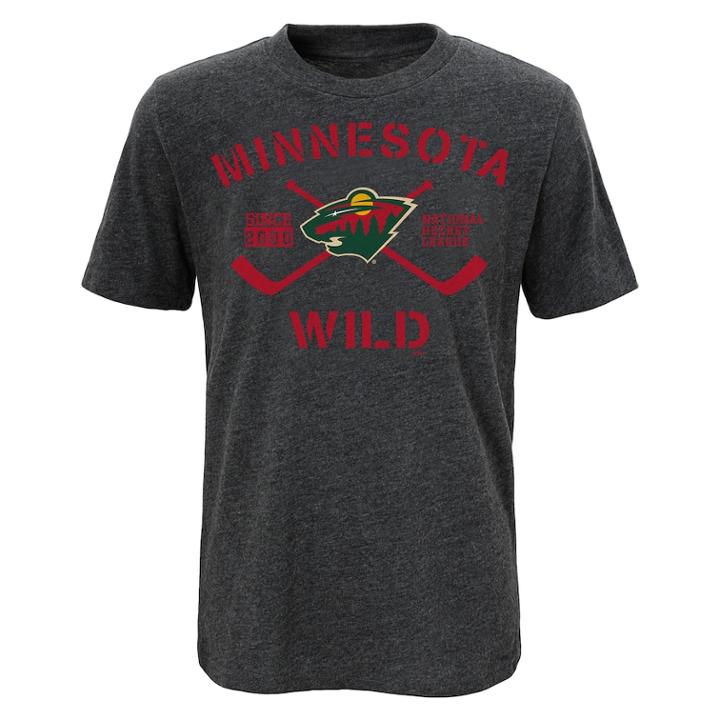 Boys 8-20 Minnesota Wild Core Player Tee, Size: L 14-16, Grey
