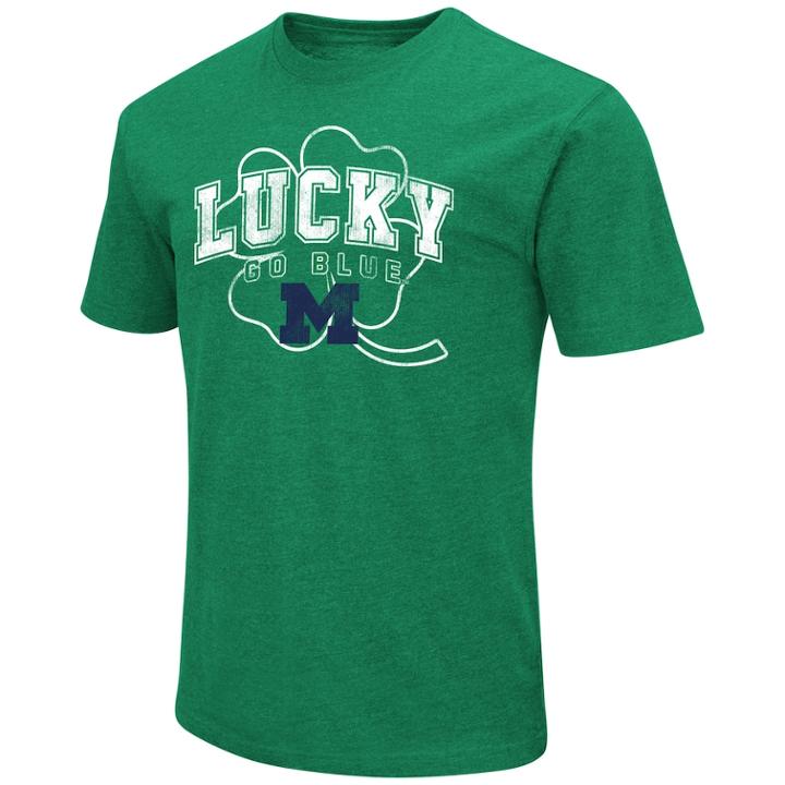Men's Colosseum Michigan Wolverines St. Patrick's Day Tee, Size: Xl, Green