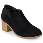 Journee Collection Miley Women's Ankle Boots, Girl's, Size: Medium (8.5), Black