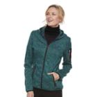 Women's Halitech Hooded Active Knit Jacket, Size: Xl, Med Green