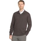 Big & Tall Van Heusen Flex Stretch Regular-fit Quarter-zip Pullover, Men's, Size: 3xl Tall, Med Brown