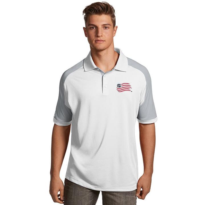 Men's Antigua New England Revolution Century Polo, Size: Medium, White