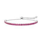 Sterling Silver Lab-created Ruby Lariat Bracelet, Women's, Size: 9, Red