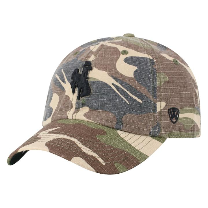 Adult Top Of The World Wyoming Cowboys Hero Adjustable Cap, Men's, Green