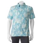 Men's Croft & Barrow&reg; Classic-fit Tropical Button-down Shirt, Size: Medium, Med Blue