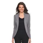 Women's Apt. 9&reg; Open Front Blazer, Size: 12, Grey