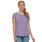 Women's Sonoma Goods For Life&trade; Essential Print Tee, Size: Xl, Med Purple