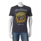 Men's Sublime Stamp Sun Logo Band Tee, Size: Xxl, Grey (charcoal)