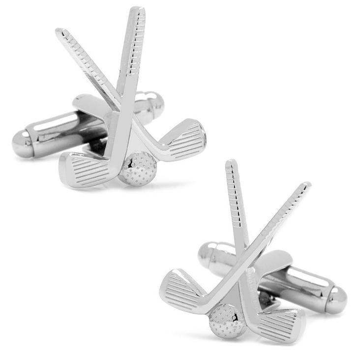 Golf Cuff Links, Men's, Silver