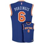 Men's Adidas New York Knicks Kristaps Porzingis Nba Replica Jersey, Size: Large, Blue