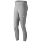 Women's New Balance Athletics Mid-rise Leggings, Size: Xl, Light Grey
