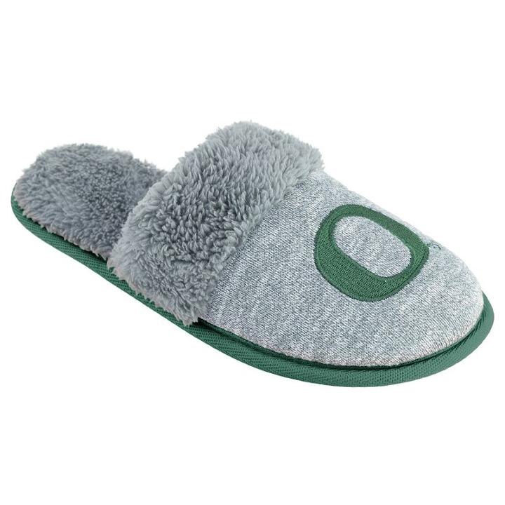 Women's Oregon Ducks Sherpa-lined Clog Slippers, Size: Medium, Grey