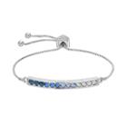 Brilliance You Are Beautiful Lariat Bracelet With Swarovski Crystals, Women's, Blue