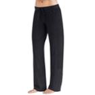 Women's Cuddl Duds Fleece Lounge Pant, Size: Xsml Av/rg, Black