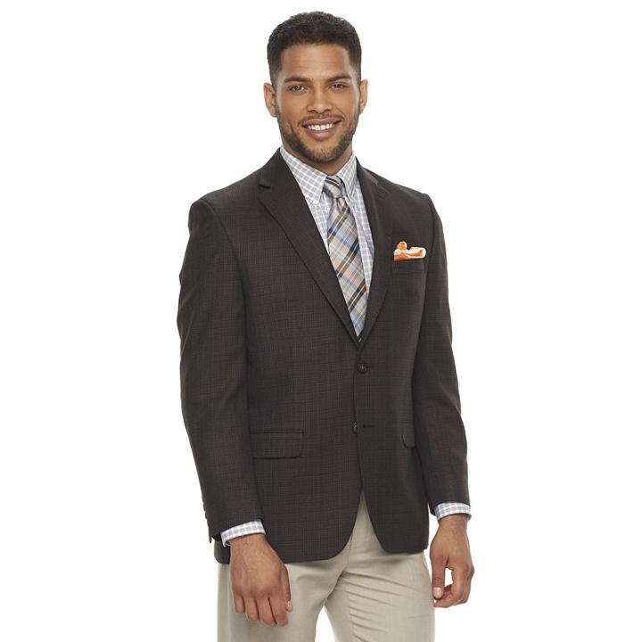 Men's Chaps Classic-fit Sport Coat, Size: 46 - Regular, Brown