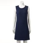 Women's Ab Studio Textured Sheath Dress, Size: 16, Blue (navy)