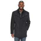 Men's Am Studio By Andrew Marc Wool-blend Car Coat With Bib, Size: Xl, Dark Blue