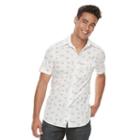 Men's Urban Pipeline&reg; Printed Button-down Shirt, Size: Xl, White Oth