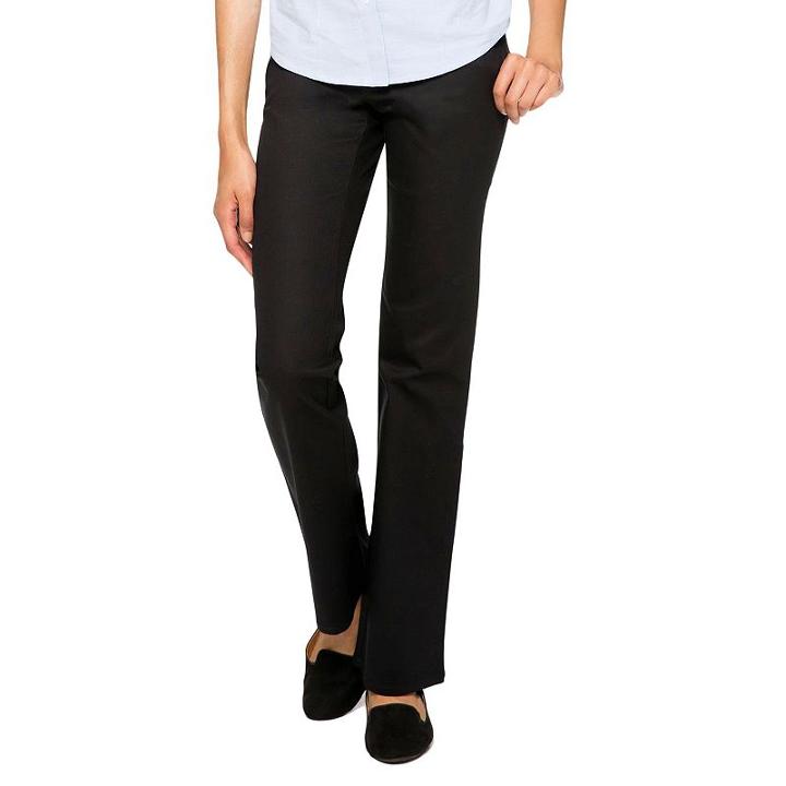 Juniors' Lee Uniforms Original Straight Leg Stretch Pants, Kids Unisex, Size: 11, Black