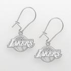 Los Angeles Lakers Sterling Silver Logo Drop Earrings, Women's, Grey