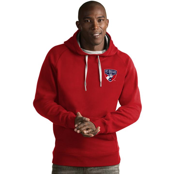 Men's Antigua Fc Dallas Victory Pullover Hoodie, Size: 3xl, Dark Red