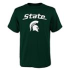 Boys' 4-18 Michigan State Spartans Goal Line Tee, Size: 12-14, Dark Green