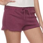 Juniors' So&reg; Lace-up Shorts, Teens, Size: Medium, Dark Pink