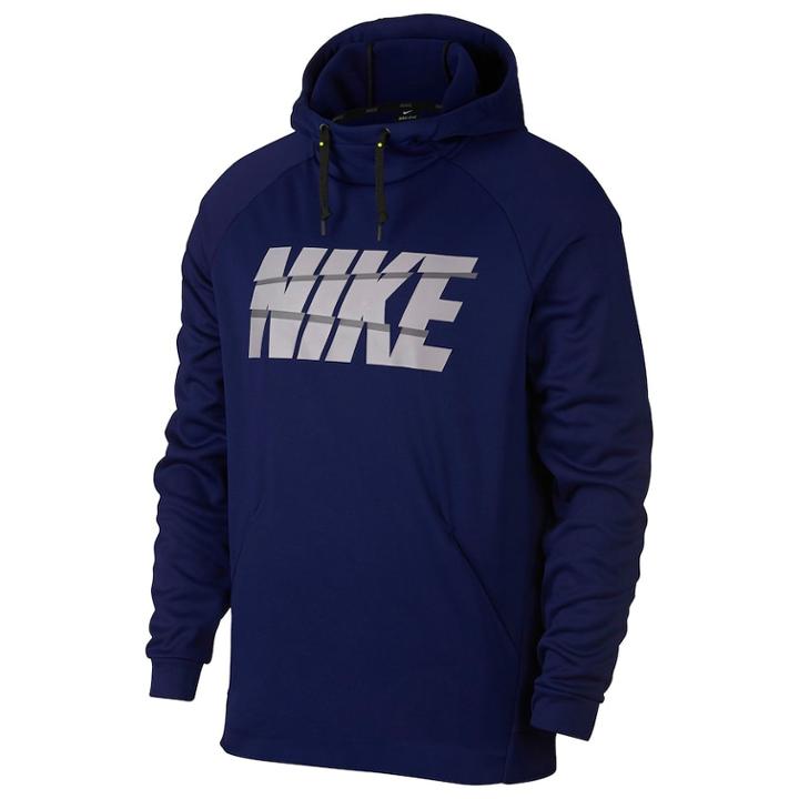 Men's Nike Therma Fleece Hoodie, Size: Xl, Blue