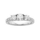 Round-cut Certified Diamond Engagement Ring In 14k White Gold (1 1/2 Ct. T.w.), Women's, Size: 7
