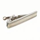 Apt. 9&reg; Brushed Rhodium Concave Tie Clip - Men, Red Overfl