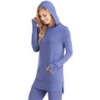 Women's Cuddl Duds Softwear Hoodie, Size: Xl, Blue (navy)