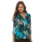 Women's Dana Buchman Release-pleat Top, Size: Xs, Turquoise/blue (turq/aqua)