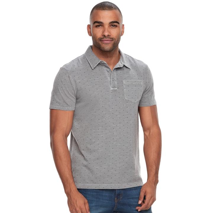 Men's Sonoma Goods For Life&trade; Classic-fit Slubbed Polo, Size: Large, Blue (navy)