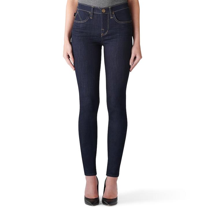Women's Rock & Republic&reg; Kashmiere Midrise Skinny Jeans, Size: 2 T/l, Dark Blue