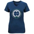 Girls 7-16 Notre Dame Fighting Irish Team Medallion Tee, Girl's, Size: S(7-8), Blue