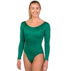 Women's Danskin Long Sleeve Dance Leotard, Size: Xl, Green Oth