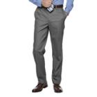 Men's Croft & Barrow&reg; Classic-fit Flat-front No-iron Stretch Pants, Size: 40x30, Med Grey