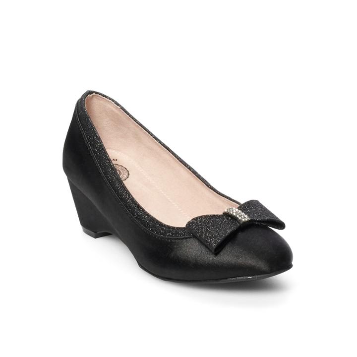 So&reg; Devora Girls' Dress Wedges, Size: 1, Black